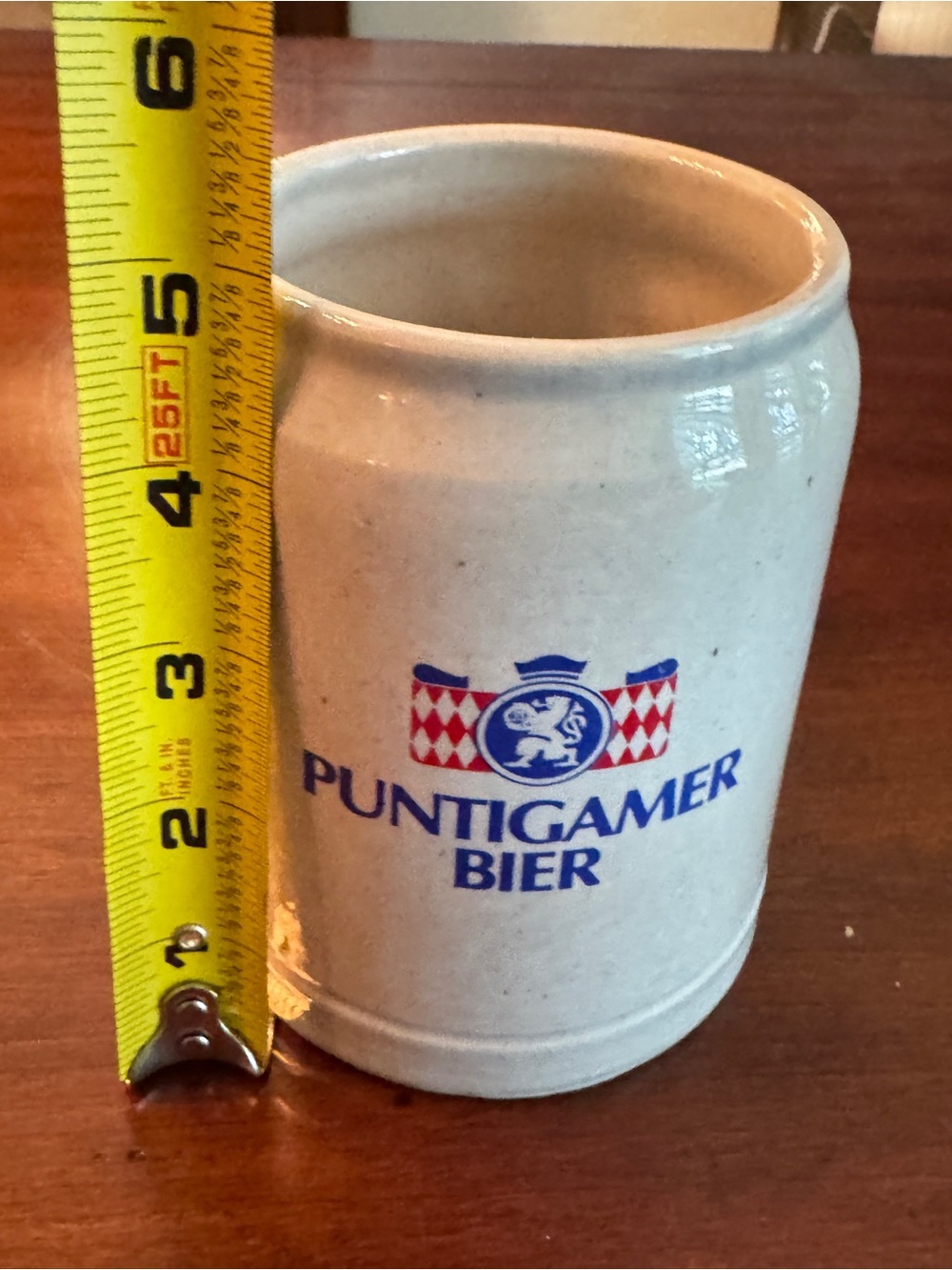 Vintage Puntigamer Bier Stoneware Beer Mug Stein KUF Austria Rustic Barware - Picture 5 of 6